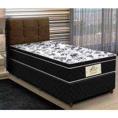 Cabeceira Solteiro London 90cm Velur JS Móveis - Chocolate