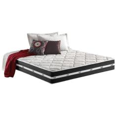 Colchão Casal Molas Ensacadas  MasterPocket Classic Euro Pillow Black (138x188x22) - Anjos