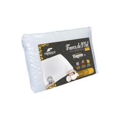 Travesseiro de Pescoço para Viagem Lavável em Máquina - Favos de Mel Trip - 60x40 cm - Branco - Fibrasca