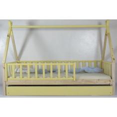 Bicama Montessoriana Solteiro Cabana Colorida Madeira Maciça Pinus - P