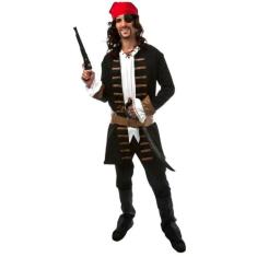 Fantasia Cosplay Piratas Do Caribe Jack Sparrow Adulto - Jade Fashion,