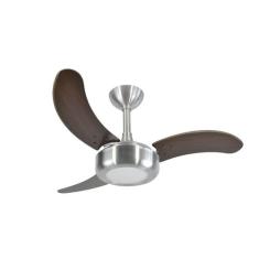 Ventilador de Teto Infinity Lux LED 6000K Prata Es 3 Pás MDF Tabaco 11