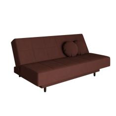 Sofá-Cama Casal 3 Lugares Jimmy Suede Marrom