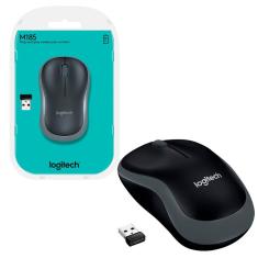 Mouse Logitech M185 Wireless Cinza 1000Dpi 2.4Ghz