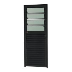 Porta Basculante Linha 25 Vidro Boreal 210x80cm Brimak Preto