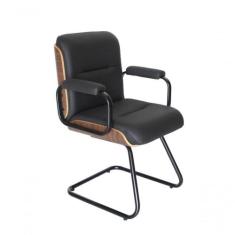 Cadeira Eames Diretor Fixa Linha Capa Em Madeira Preto - OUTRAS MARCAS