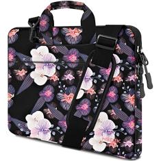 Bolsa de ombro para laptop 13 13,3 14 polegadas compatível com MacBook Pro 14 2025-2021 M4/M3/M2/M1, Mac Air/pro 13-13,3 polegadas e notebooks mais populares 13-14, pasta resistente a derramamentos,