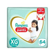 Fralda Pampers Pants Premium Care XG 64 Unidades , XG, 64