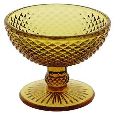 Jogo de 6 Taças de Vidro Âmbar Decoração Jantar