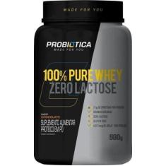 Whey Protein 100% Pure Zero Lactose 900G -  Probiótica - Probiotica