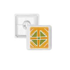 Totems Yellow Triangle Mexico Civilization Teclado mecânico PBT Gaming Upgrade Kit