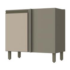 Armário De Cozinha Para Canto Reto 1 Porta Connect Duna/cristal C68 - Henn