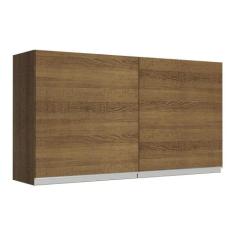 Armário de Cozinha Aéreo 120 cm 2 Portas Rustic Glamy Madesa, Rustic