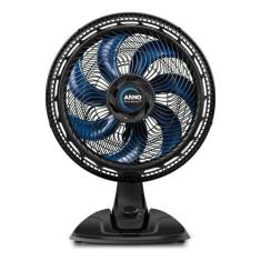 Ventilador De Mesa 150w Xtreme Power Silence 127v - Arno, Preto e Azul