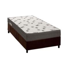 Cama Box Solteiro: Colchão Espuma Ortobom D45 Light Ortopilow + Base C