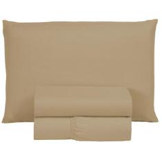Roupa de Cama Solteiro 400 Fios 3 peças Hotel Pousada Macio Acetinado 