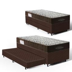 Cama Box Com Colchao De Espuma D45 Solteiro Ortobom Iso 150 +