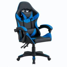 Cadeira Gamer Escritório Reclinável Ergonômica Giratória com Rodinhas X-On - Azul