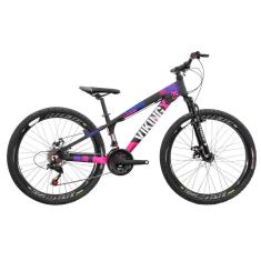 Bicicleta Infantil Aro 26 Viking Tuff 25 18 Marcha F. Disco