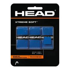 HEAD Raquete Xtreme Soft Overgrip – Fita aderente para raquete de tênis – Pacote com 3, azul