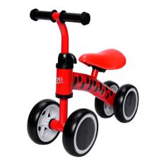 Bicicleta De Equilibrio Sem Pedal Infantil Zippy Toys Andador Bebê Até 24Kg Quadriciclo Vermelho