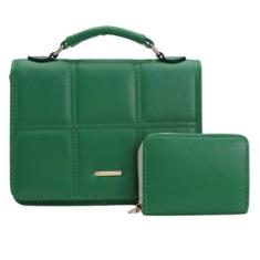 Bolsas Femininas Transversal Bordada Kit Porta Moeda Feminino-Feminino