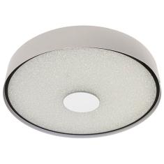 Plafon Zeus Branco Led 40w 50cm Com Cristal St1739
