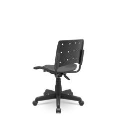 Cadeira para Escritório Ergonômica Secretária Giratória Ergoplax Mais Plaxmetal Preto
