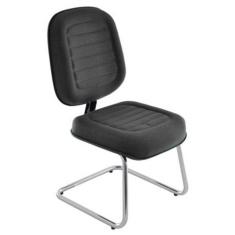 Cadeira Diretor para Escritório Cromada Linha Blenda Preto