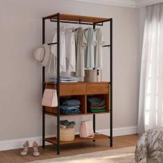 Guarda-Roupa Closet Modulado Paris Preto Demolição - Artefamol