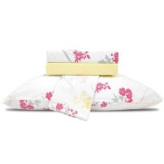 Jogo De Lençol Casal Queen Elástico 100% Algodão Estampado Extra Macio