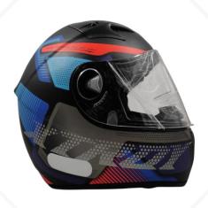 Capacete Moto Ebf Xtroy Com Óculos Interno Fumê + Narigueira, Furious 