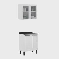 Cozinha Compacta em Aço 2 Peças 4 Portas Florença Itatiaia