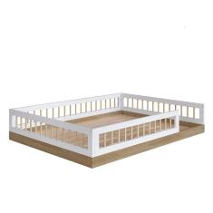 Cama Infantil Montessoriana Aveiro 144x195 Cm Branco