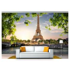 Papel De Parede Cidade Paris Torre Eiffel 3D Ncd227 - Você Decora