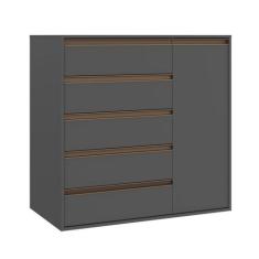 Cômoda Multiuso 5 Gavetas e 1 Porta 100% MDF Select - Belmax