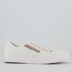 Tênis Coca Cola Florida Leather II Feminino Branco-Masculino