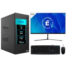 PC Completo eFacini, Intel Core i5, 8GB, RAM SSD Monitor 24 polegadas 