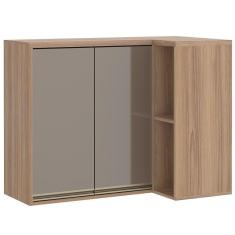 Armário Aéreo de Canto 2 Portas Reto Luciane Yara  - 1314
