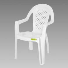 Cadeira Plástica Topplast Isabela Com Braço - Branca