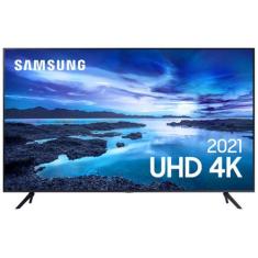 Samsung Smart 55" Tv Uhd 4K 55Au7700, Processador Crystal 4K, Tela Sem