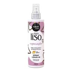 Salon Line, Meu Liso Reparação, Spray Leave-In, Vegano - Para Cabelos Lisos e Ondulados Naturais, Alisados ou Relaxados, 240 ml