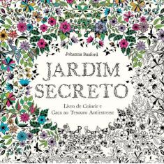 Livro Jardim Secreto Livro De Colorir E Caça Ao Tesouro Antiestresse J