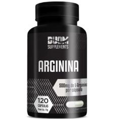 Arginina L-Arginina 500Mg 120 Cápsulas - Duom Supplements