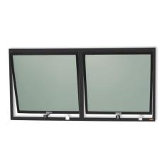 Janela de Alumínio Maxim-Ar 2 Seções 60x120cm Vidro Mini Boreal Plus Brimak Preto