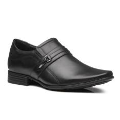 Sapato Social Pegada Parigi Couro Masculino Preto