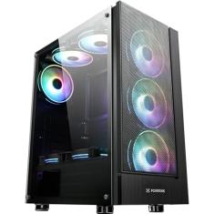 Gabinete Gamer Cruiser Mid Tower Preto RGB Fortrek