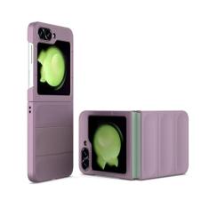 Capa de PC transparente ultrafina à prova de choque para Samsung Galaxy Z Flip 4 Flip4 Flip5 Flip 3 Flip6 Capa de telefone com proteção de lente anti-queda, rosa, para Samsung Z FLlP 6