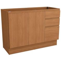 Balcão Pia Kappesberg R626-cn 2 Portas 3 Gavetas Sem Tampo 88x120x52cm
