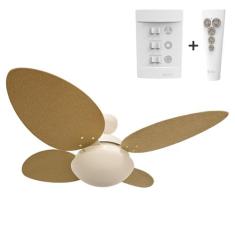 Ventilador de Teto Aliseu Vime Natural Plus com Controle Remoto e Cont